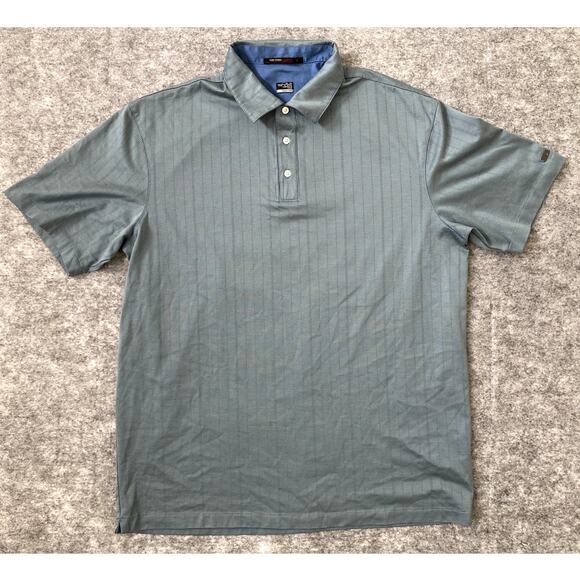 Nike Tiger Woods Polo Mens XL Golf Fitdry Green Preppy - Picture 1 of 6